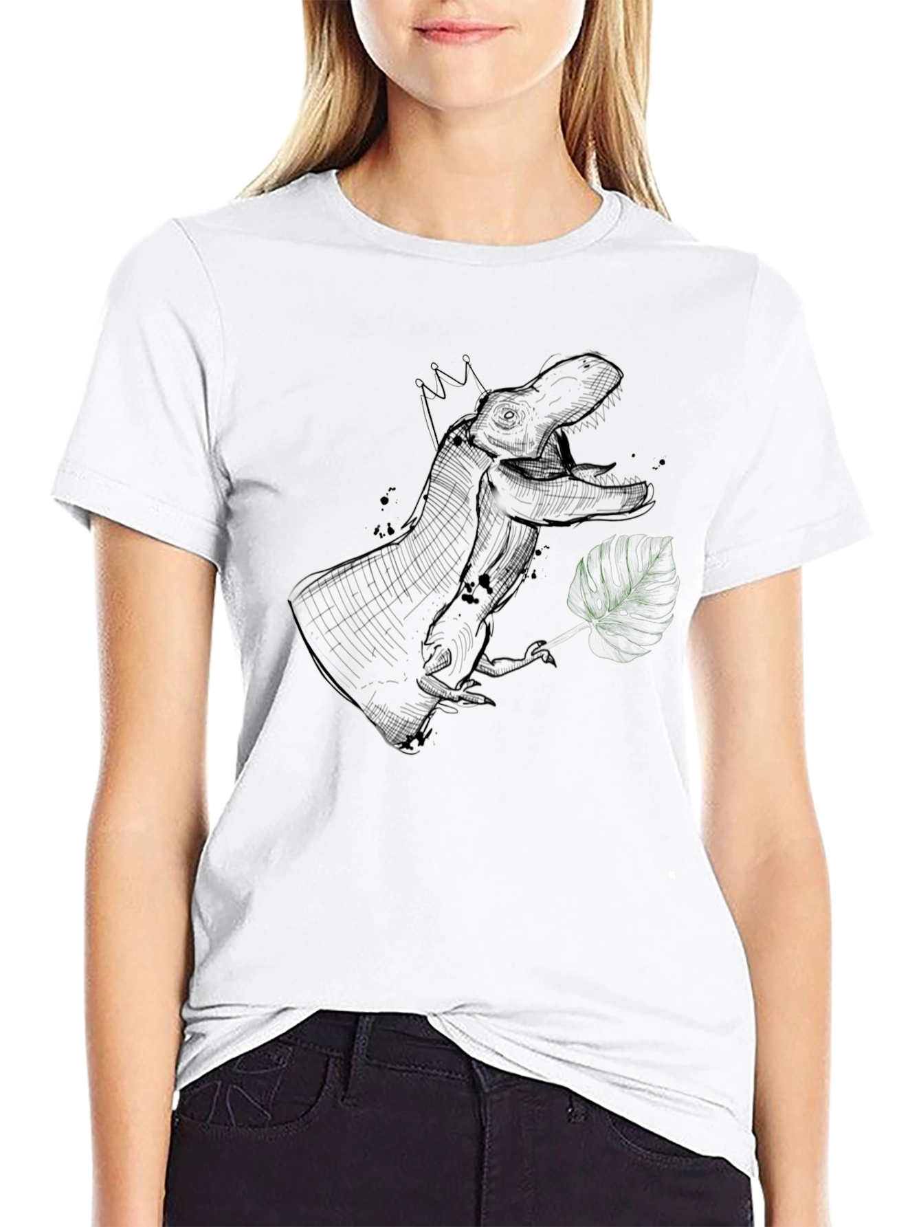 King T-Rex Graphic Tee - Stylish Black Shirt