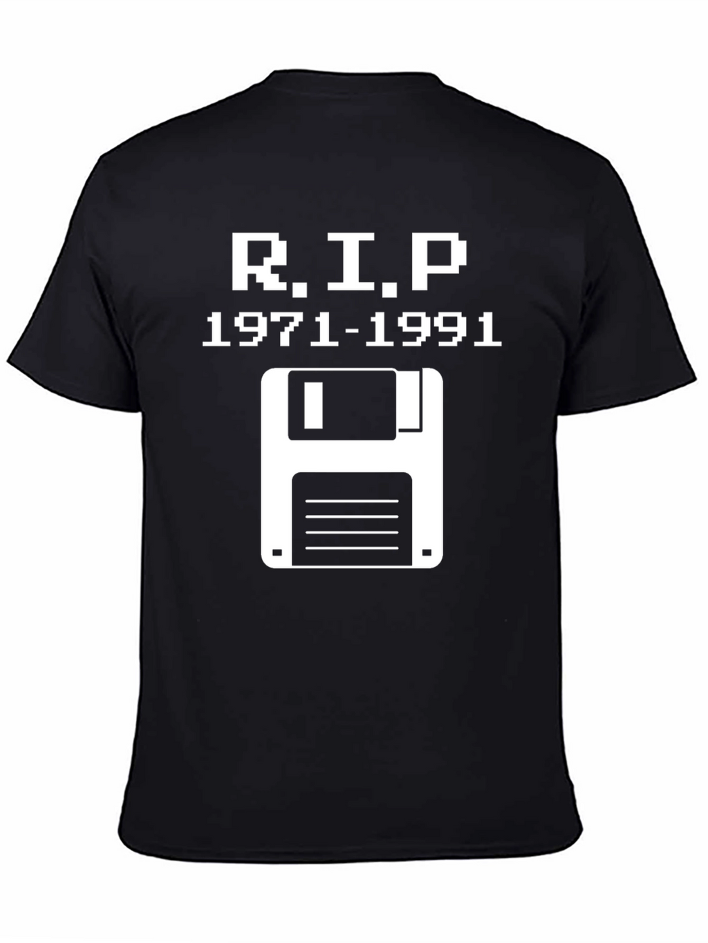 RIP Floppy Disk T-Shirt - Retro Tech 1971-1991