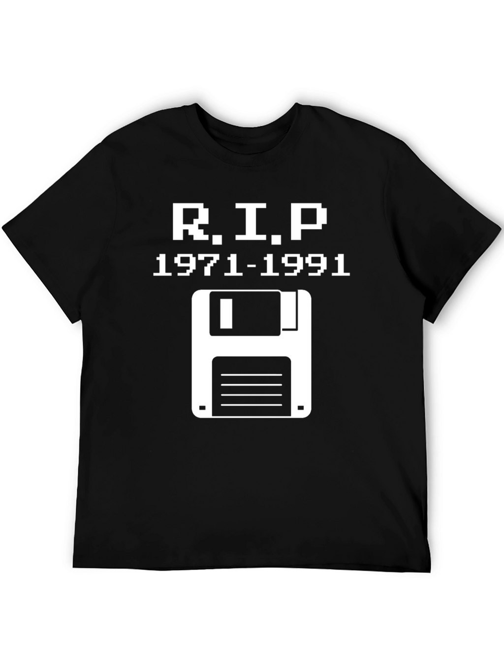 RIP Floppy Disk T-Shirt - Retro Tech 1971-1991