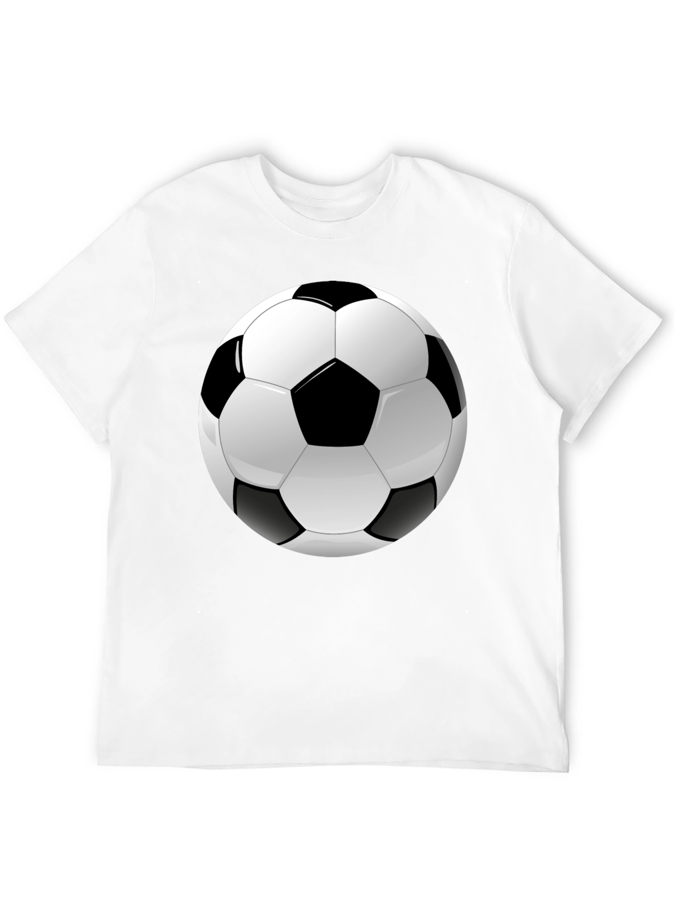 Soccer Ball Graphic Black T-Shirt