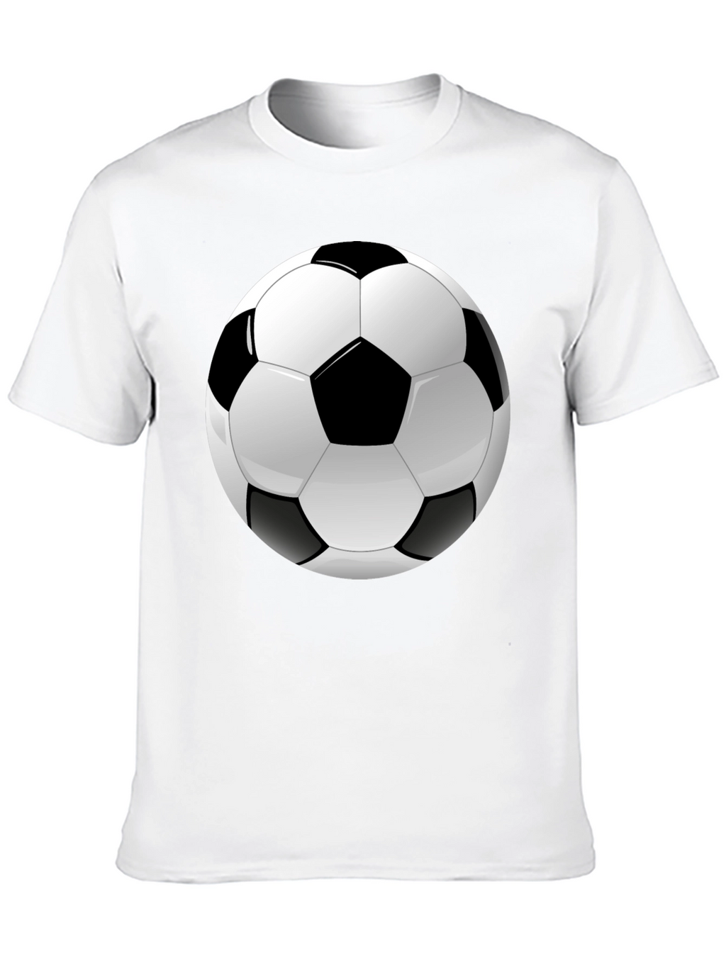 Soccer Ball Graphic Black T-Shirt