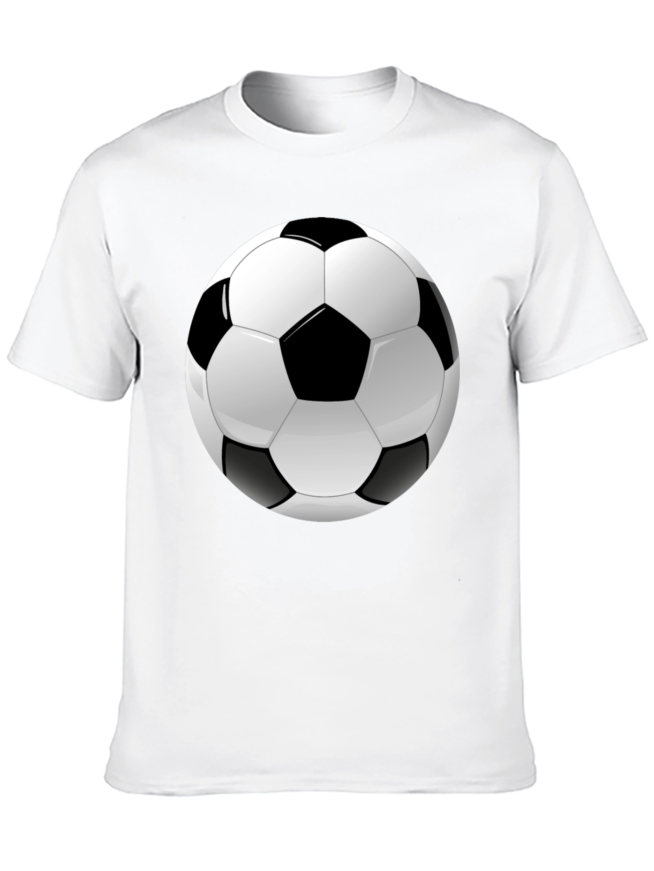 Soccer Ball Graphic Black T-Shirt