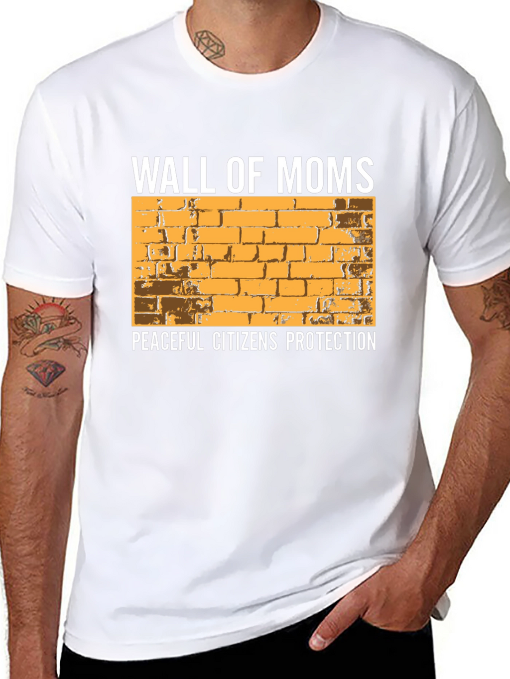 Wall of Moms Graphic Tee - Peaceful Citizens Protection
