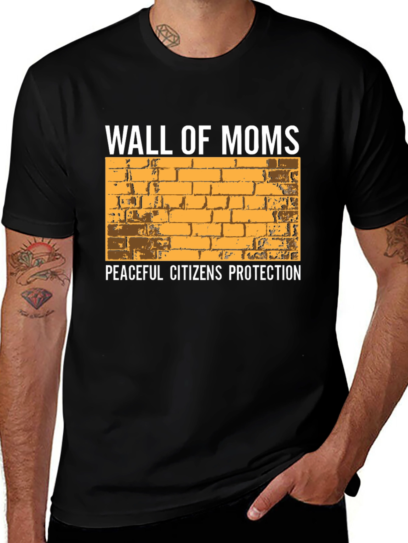 Wall of Moms Graphic Tee - Peaceful Citizens Protection