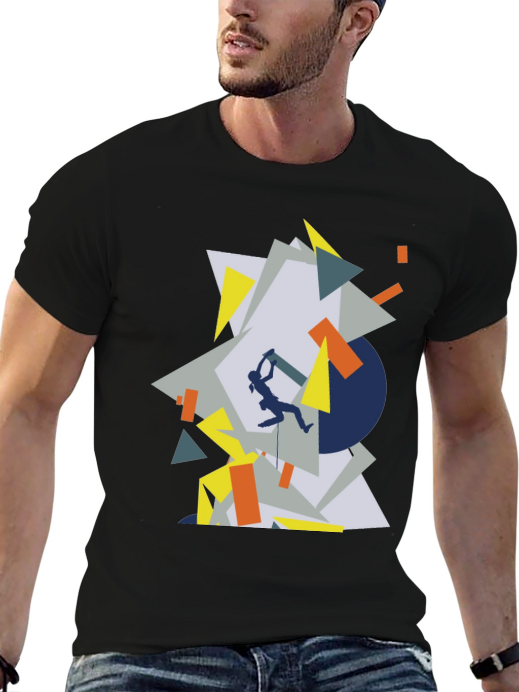 Geometric Climbing T-Shirt