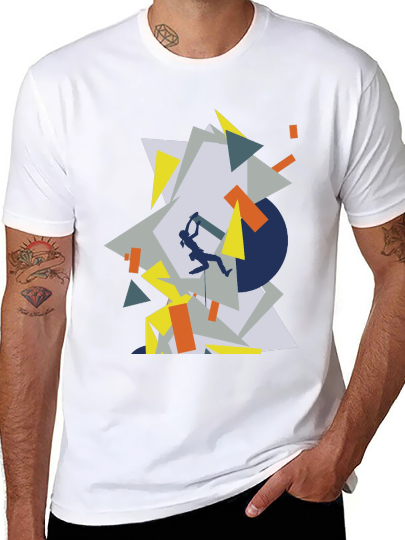 Geometric Climbing T-Shirt