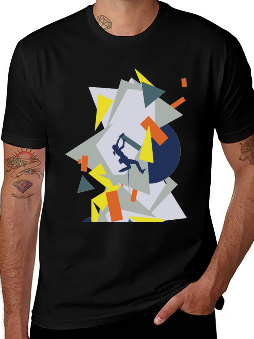 Geometric Climbing T-Shirt