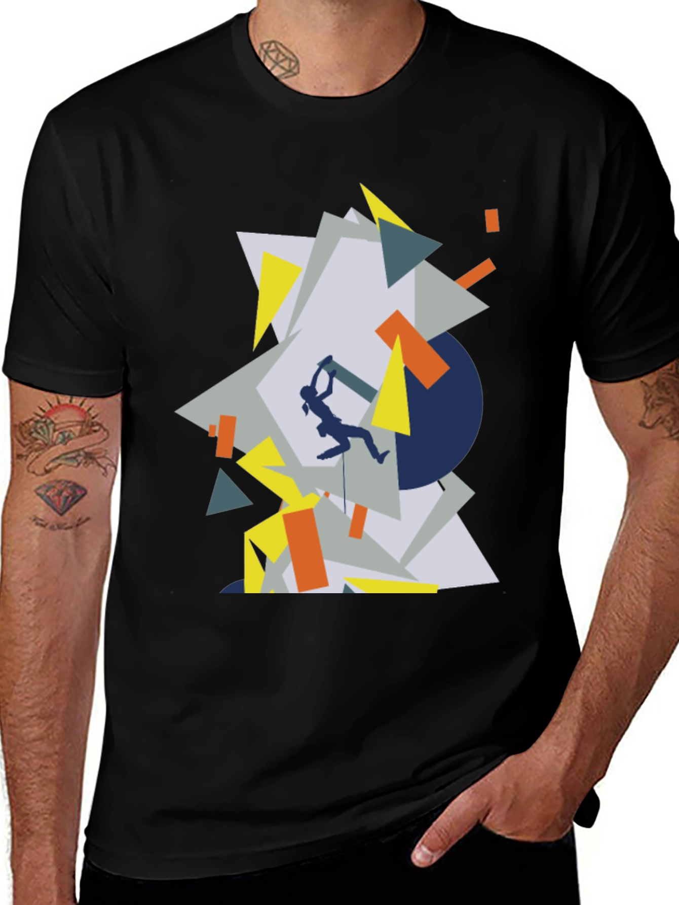 Geometric Climbing T-Shirt