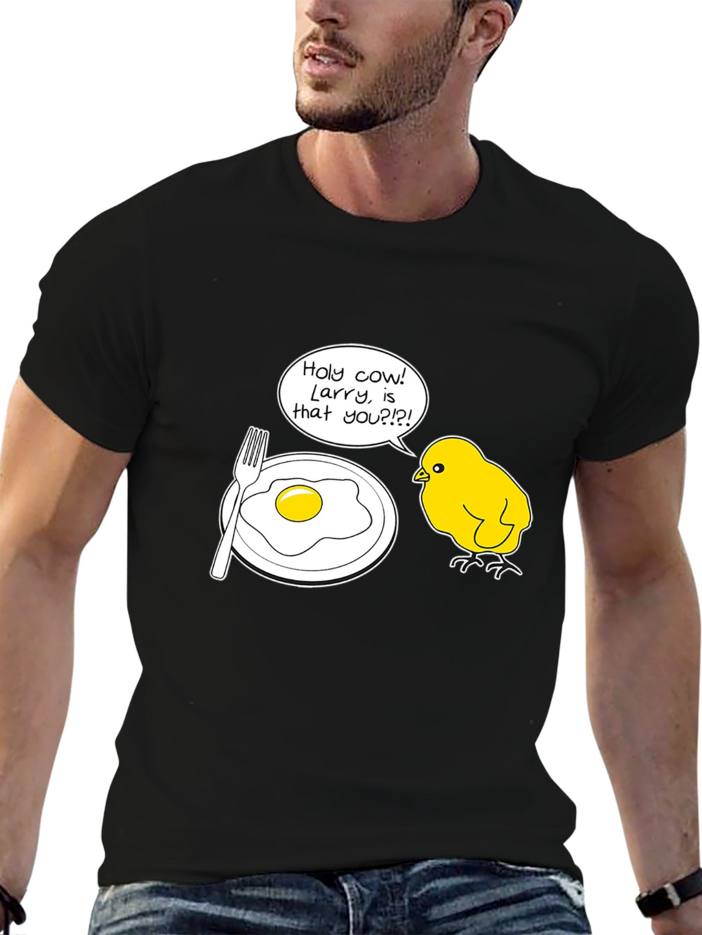 Funny Chick & Egg Humor Graphic T-Shirt
