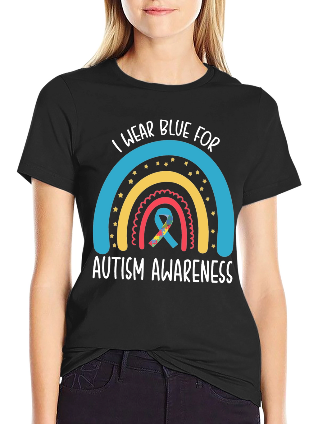 Autism Awareness Tee - I Wear Blue For...