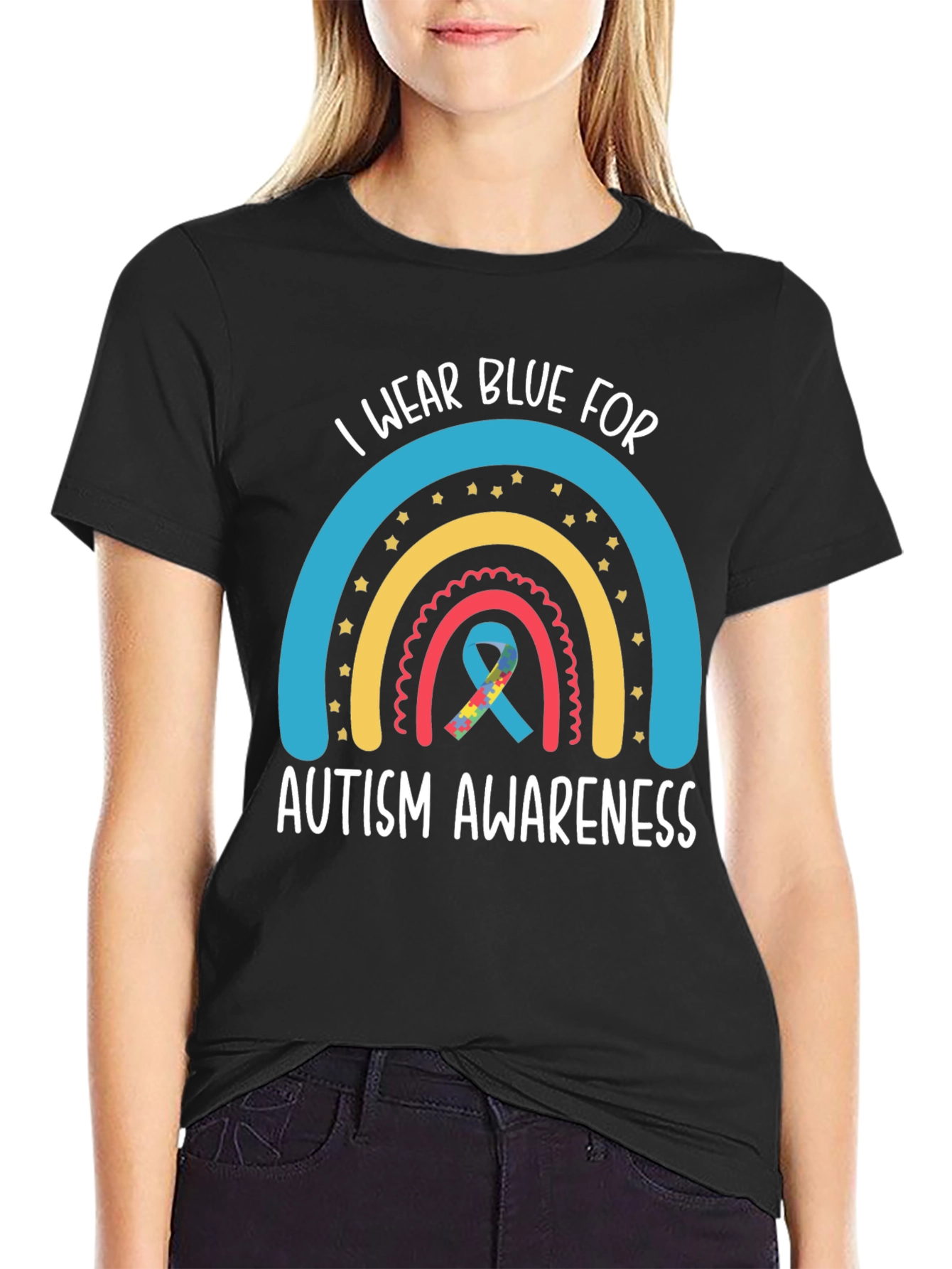 Autism Awareness Tee - I Wear Blue For...