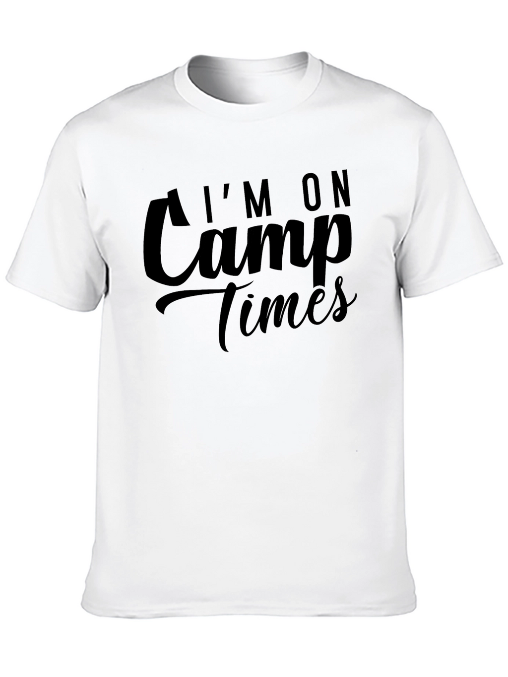 Im On Camp Times Black Tee
