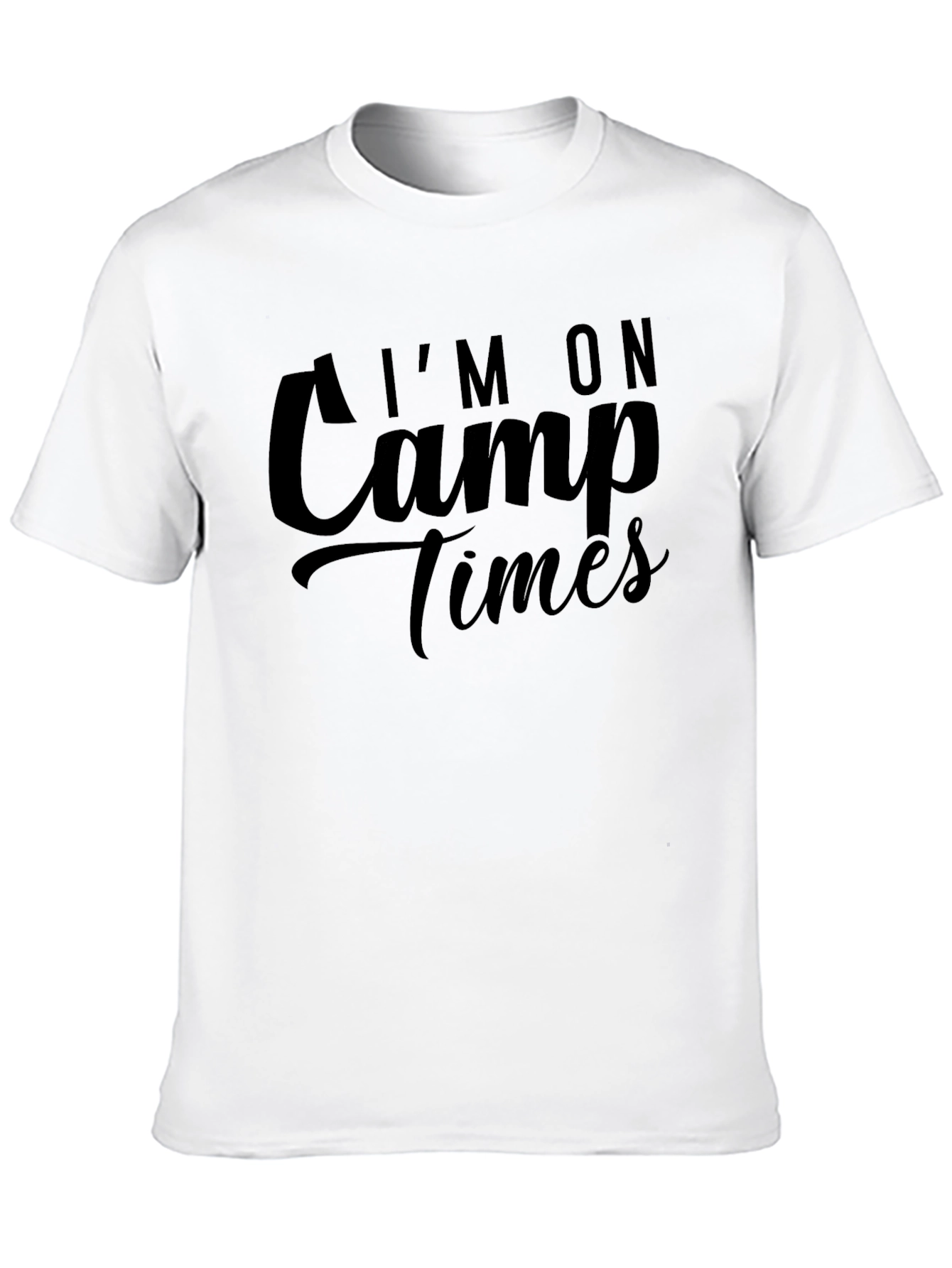Im On Camp Times Black Tee