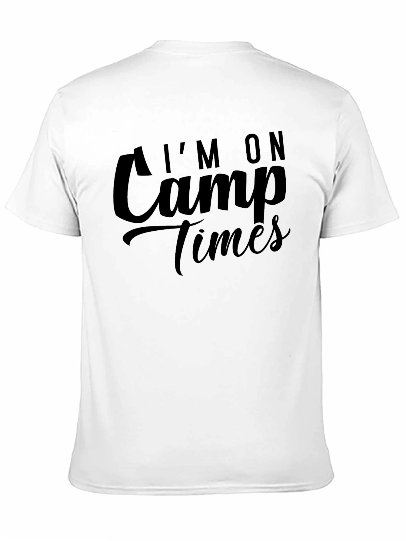 Im On Camp Times Black Tee