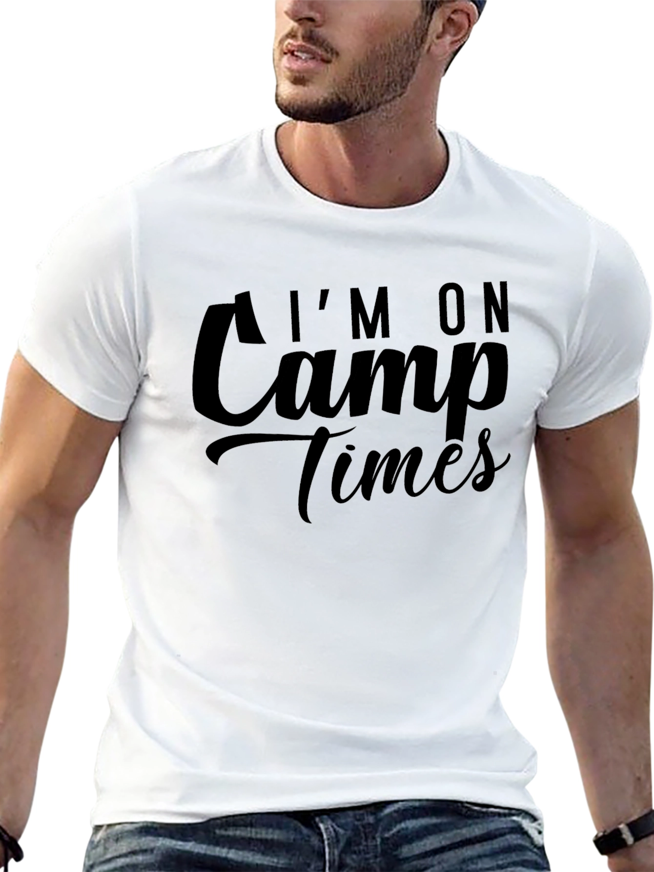 Im On Camp Times Black Tee