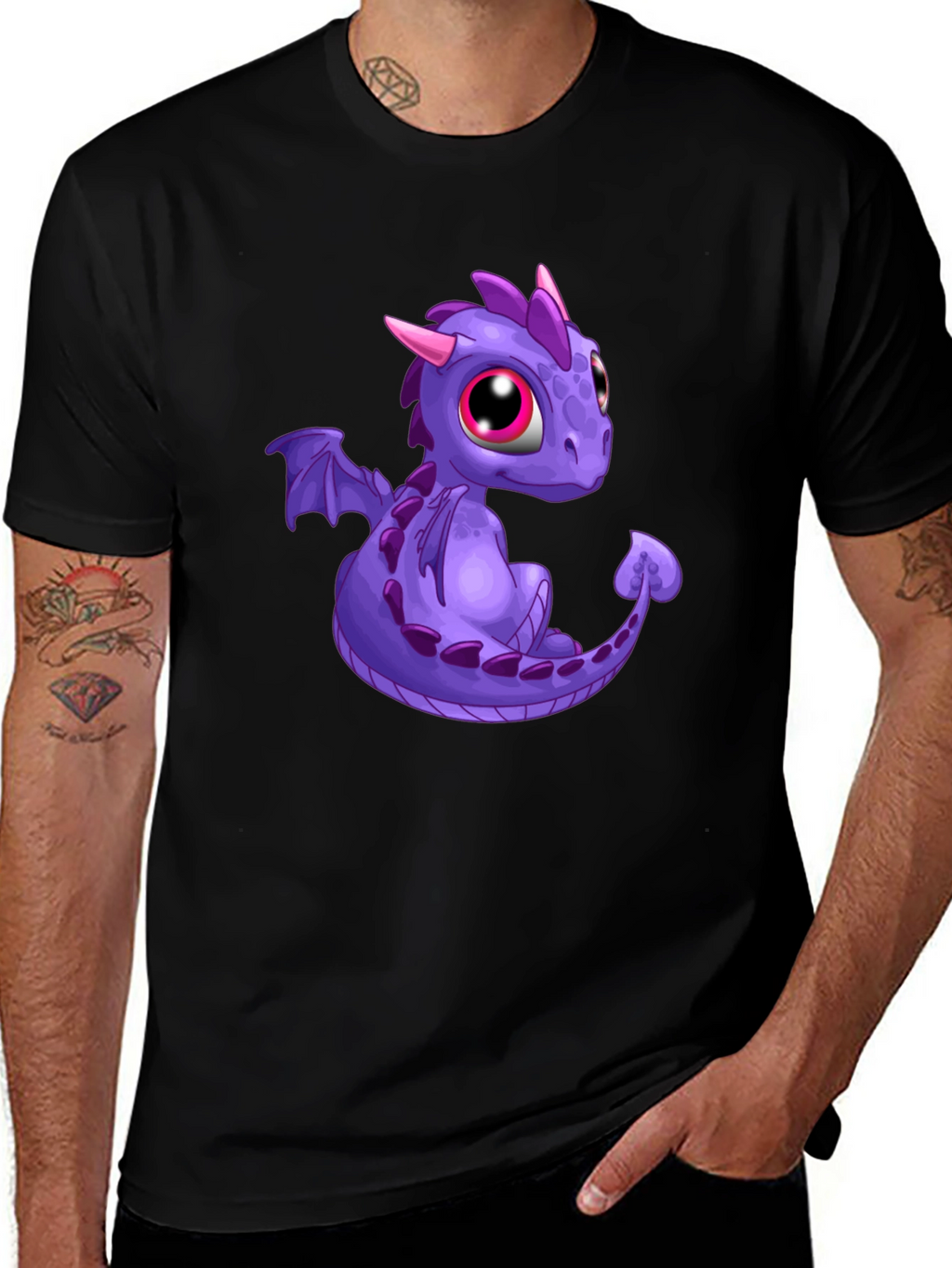 Cartoon Dragon Graphic Tee