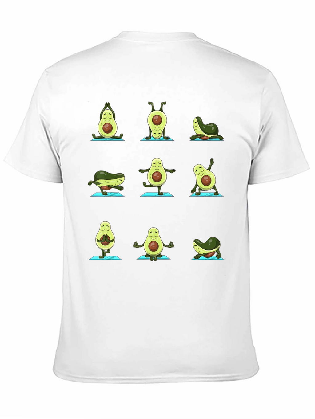 Yoga Avocado T-Shirt - Funny Fruit Graphic Tee