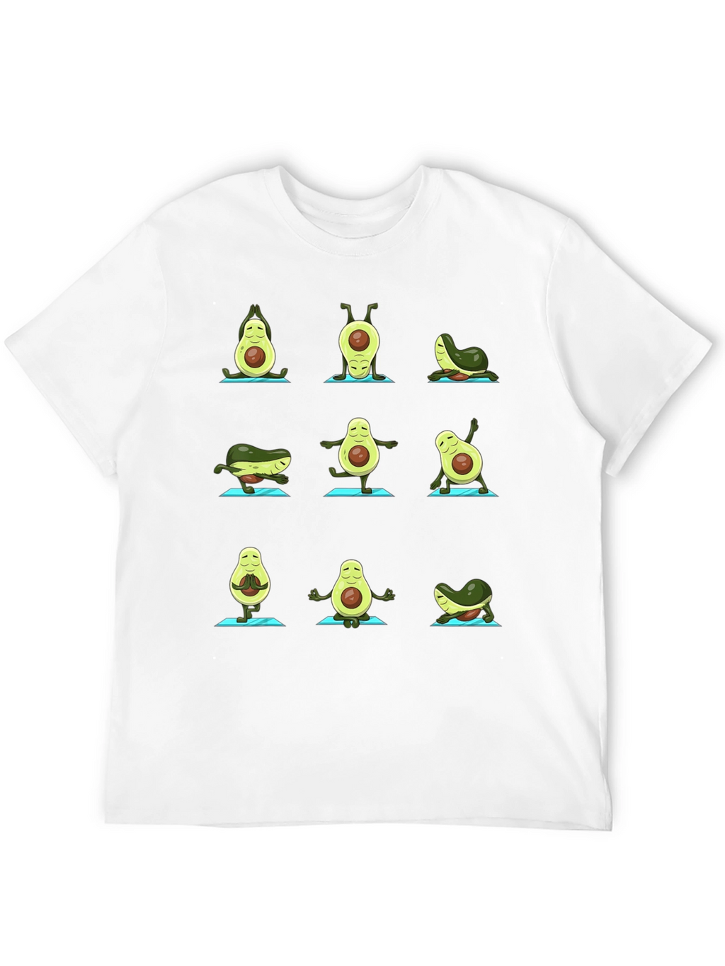 Yoga Avocado T-Shirt - Funny Fruit Graphic Tee