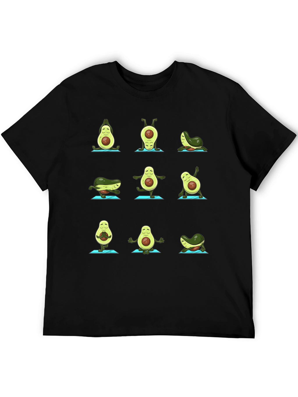 Yoga Avocado T-Shirt - Funny Fruit Graphic Tee