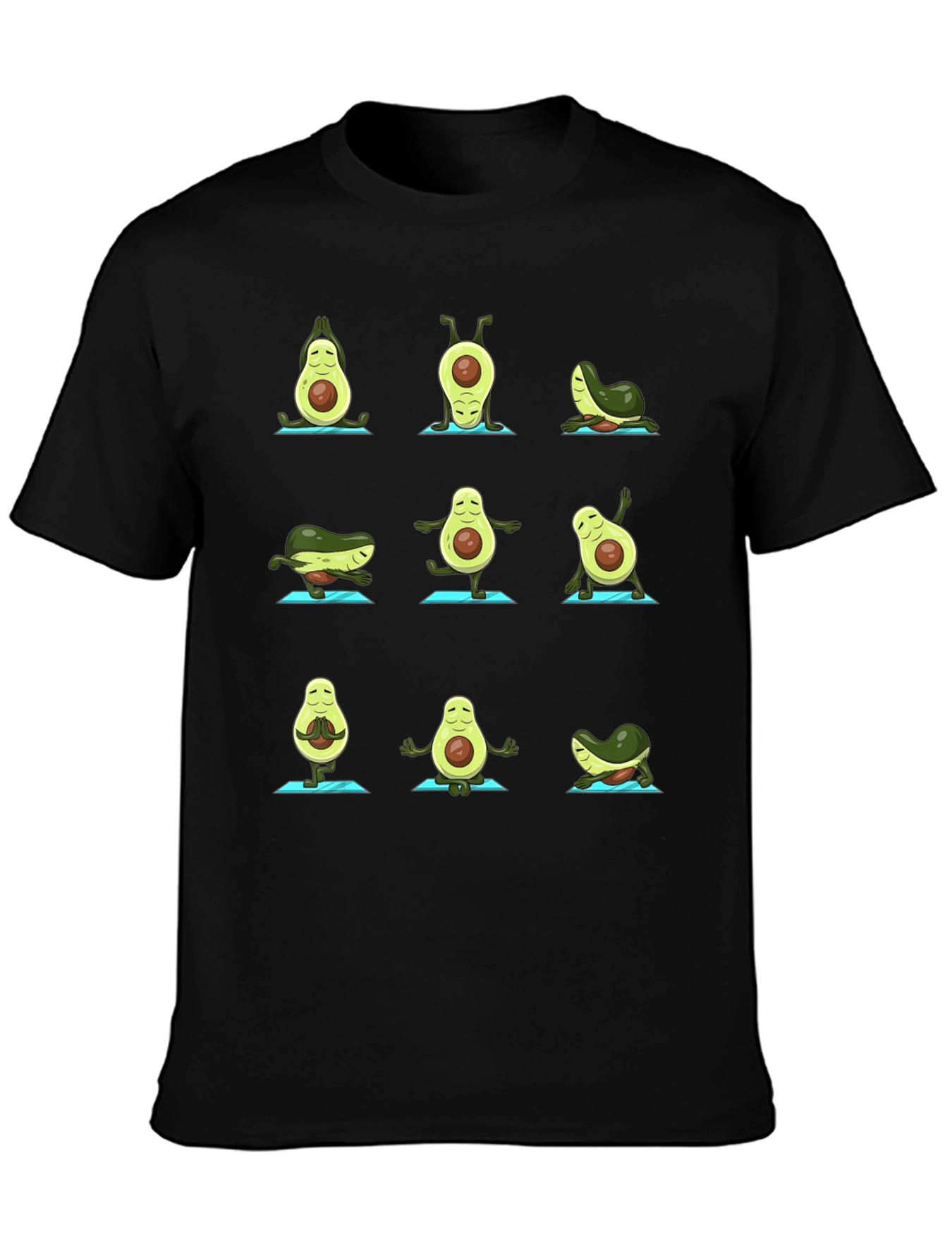 Yoga Avocado T-Shirt - Funny Fruit Graphic Tee