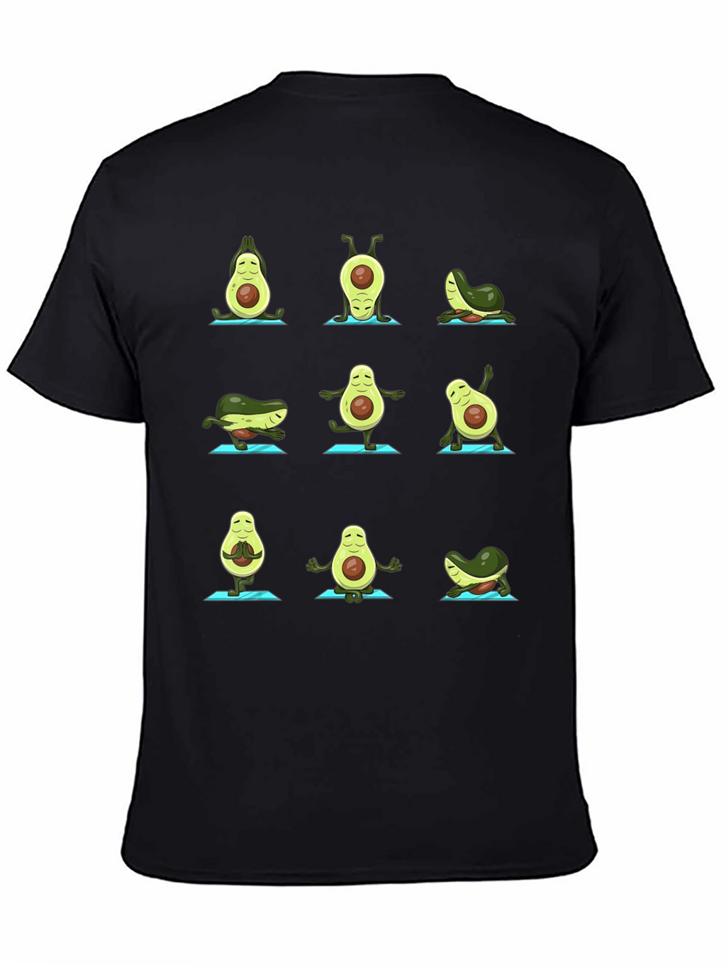 Yoga Avocado T-Shirt - Funny Fruit Graphic Tee