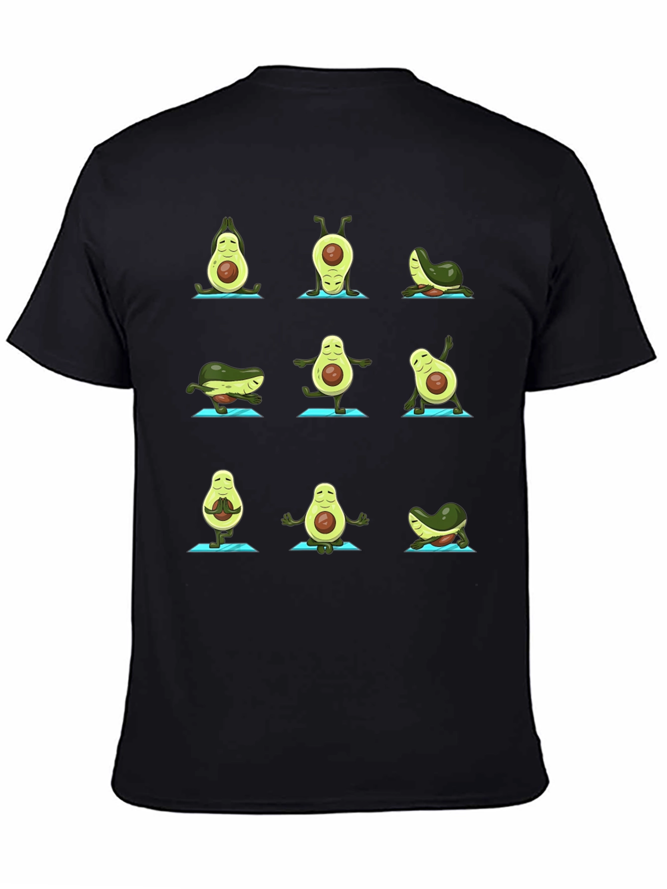 Yoga Avocado T-Shirt - Funny Fruit Graphic Tee