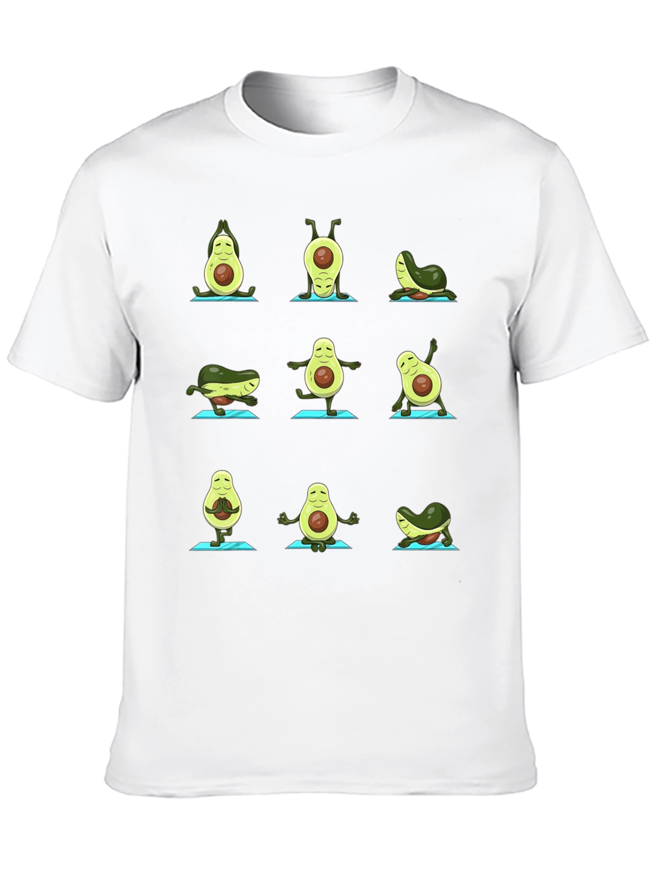 Yoga Avocado T-Shirt - Funny Fruit Graphic Tee