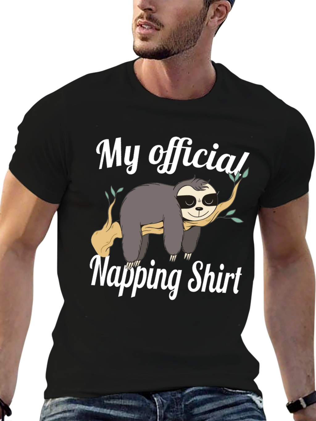 Funny Sloth Napping Shirt - Official Loungewear