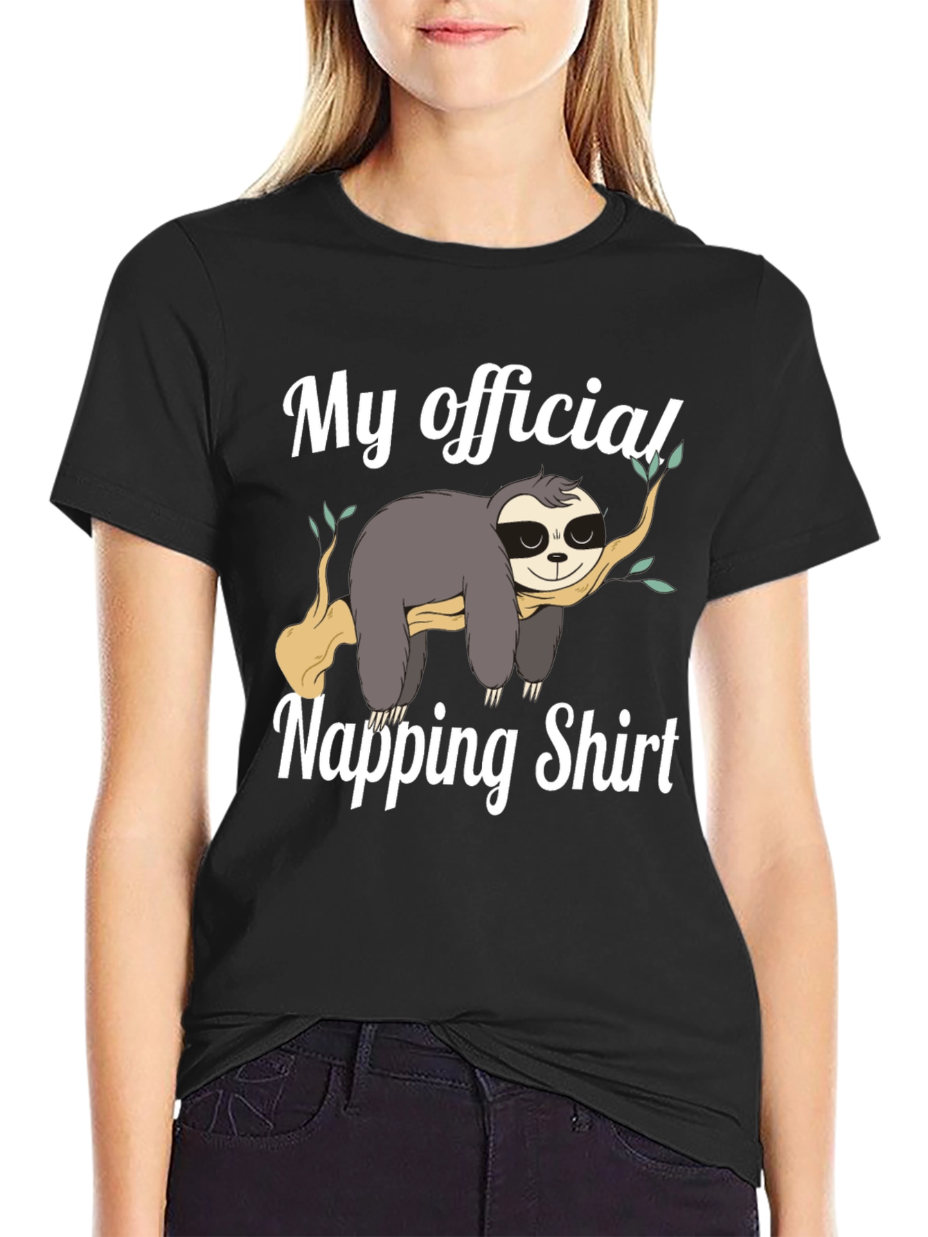 Funny Sloth Napping Shirt - Official Loungewear