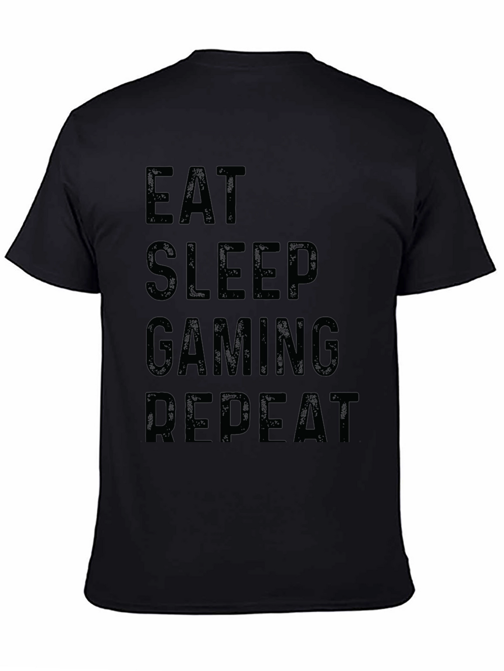 Eat Sleep Gaming Repeat Black Graphic Tee