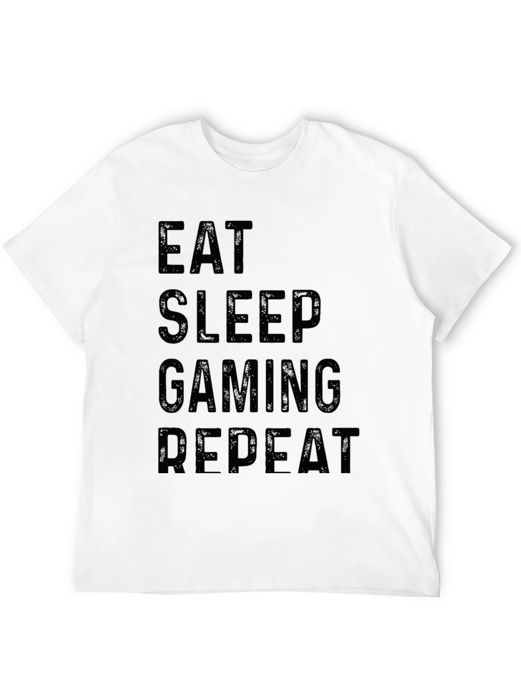Eat Sleep Gaming Repeat Black Graphic Tee