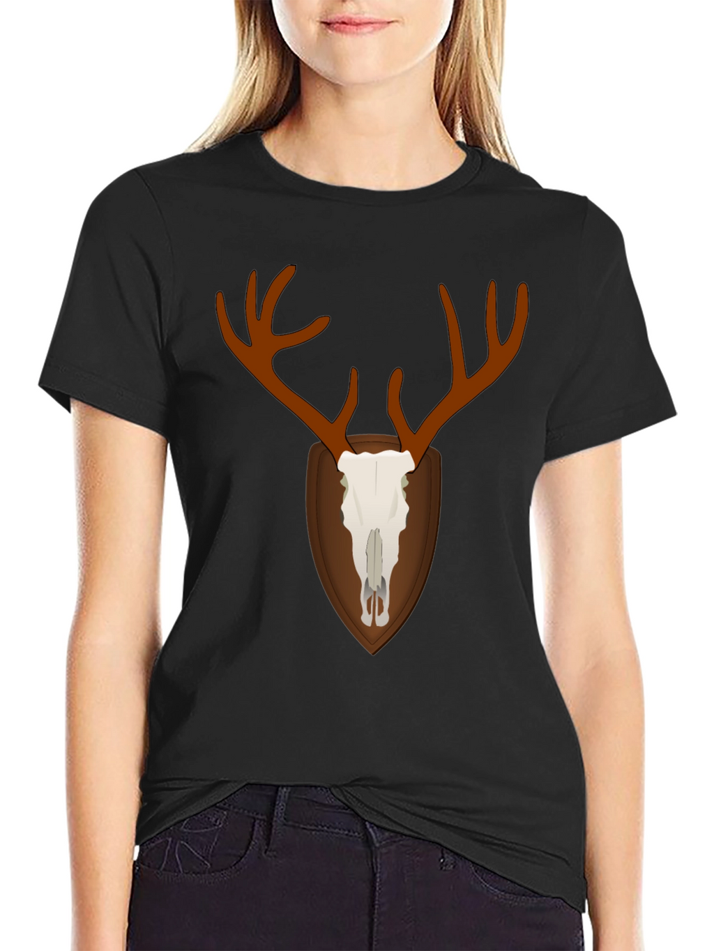 Deer Skull Graphic Tee - Hunting Season Apparel