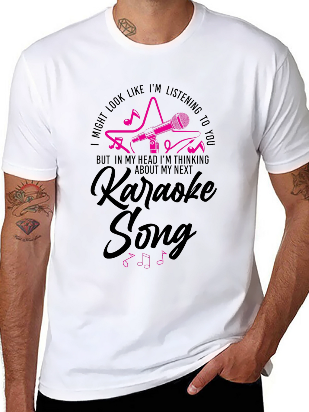 Karaoke Song T-Shirt - Music Lover Tee