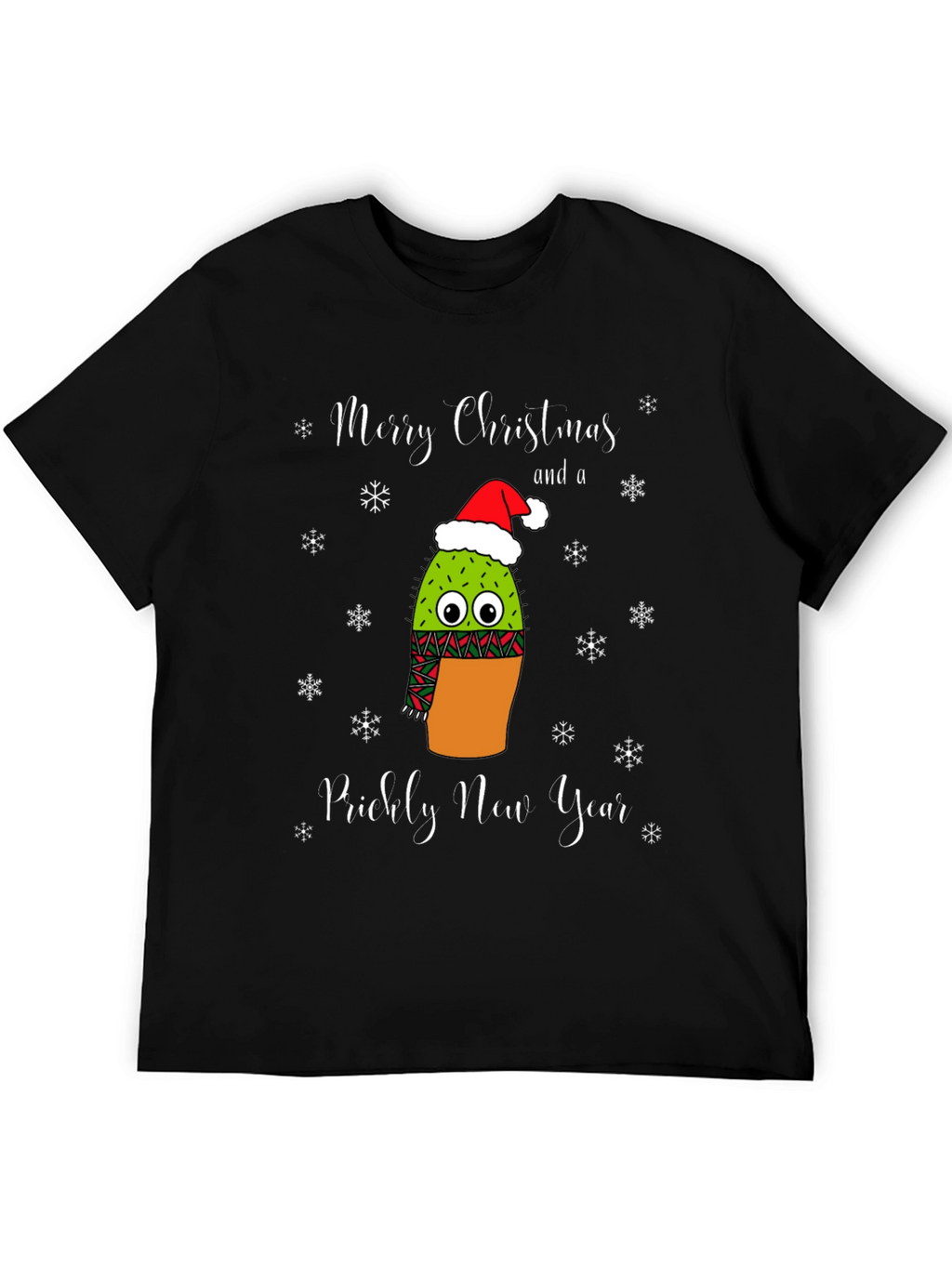 Prickly New Year Christmas Cactus T-Shirt