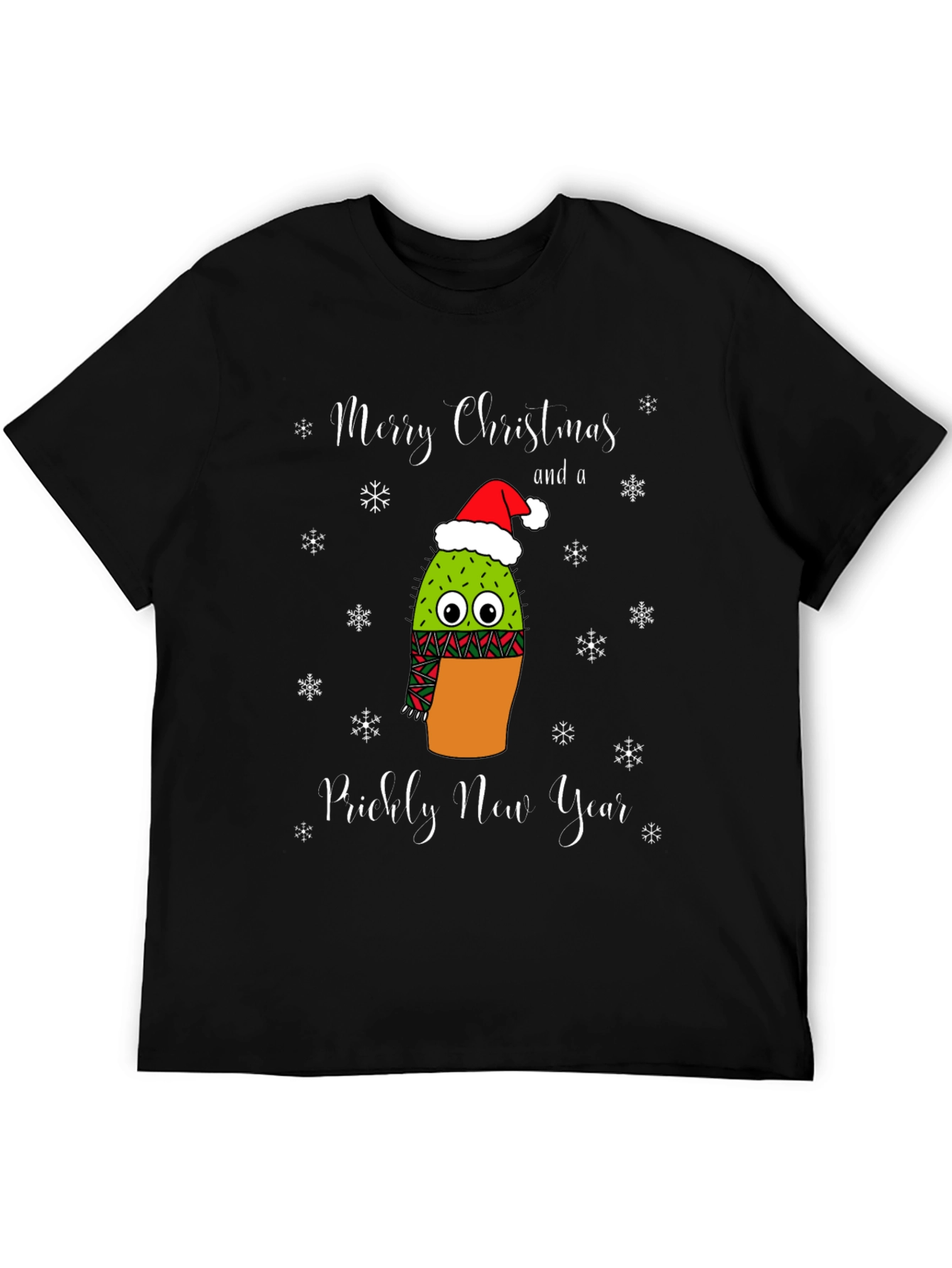 Prickly New Year Christmas Cactus T-Shirt