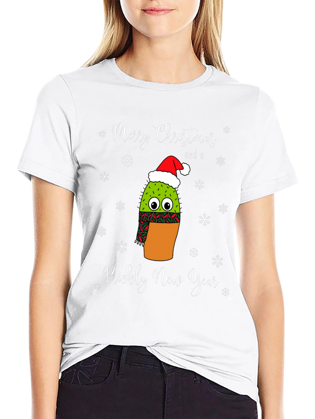 Prickly New Year Christmas Cactus T-Shirt