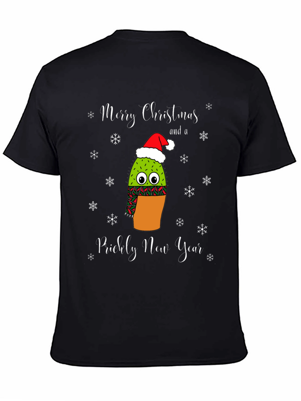 Prickly New Year Christmas Cactus T-Shirt