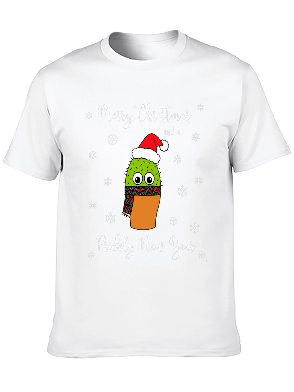 Prickly New Year Christmas Cactus T-Shirt