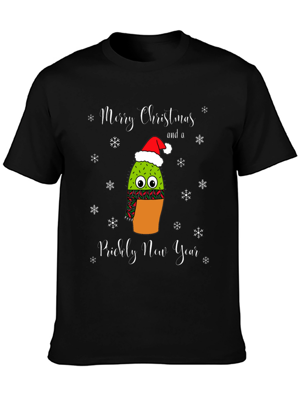 Prickly New Year Christmas Cactus T-Shirt