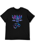 Lotus Om Graphic T-Shirt - Stylish Spiritual Tee