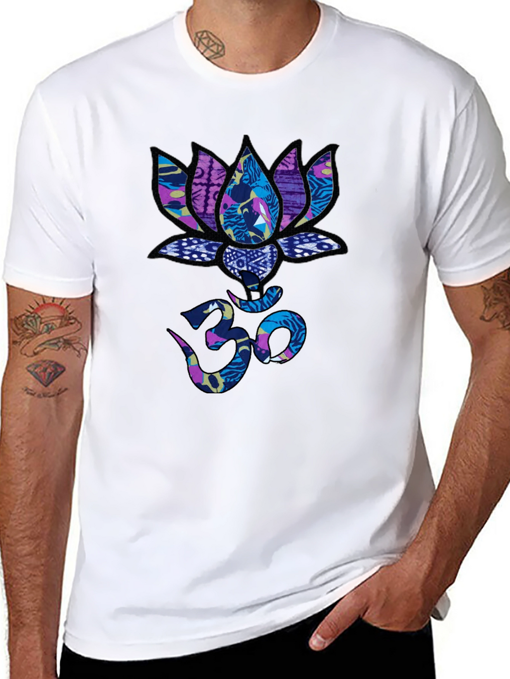 Lotus Om Graphic T-Shirt - Stylish Spiritual Tee