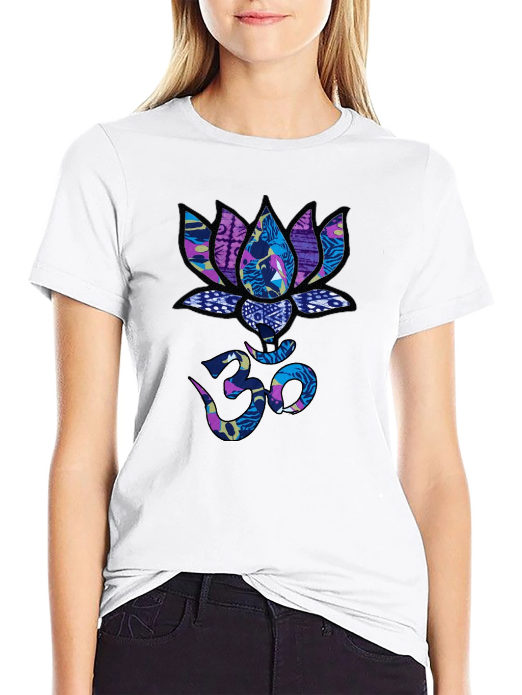 Lotus Om Graphic T-Shirt - Stylish Spiritual Tee