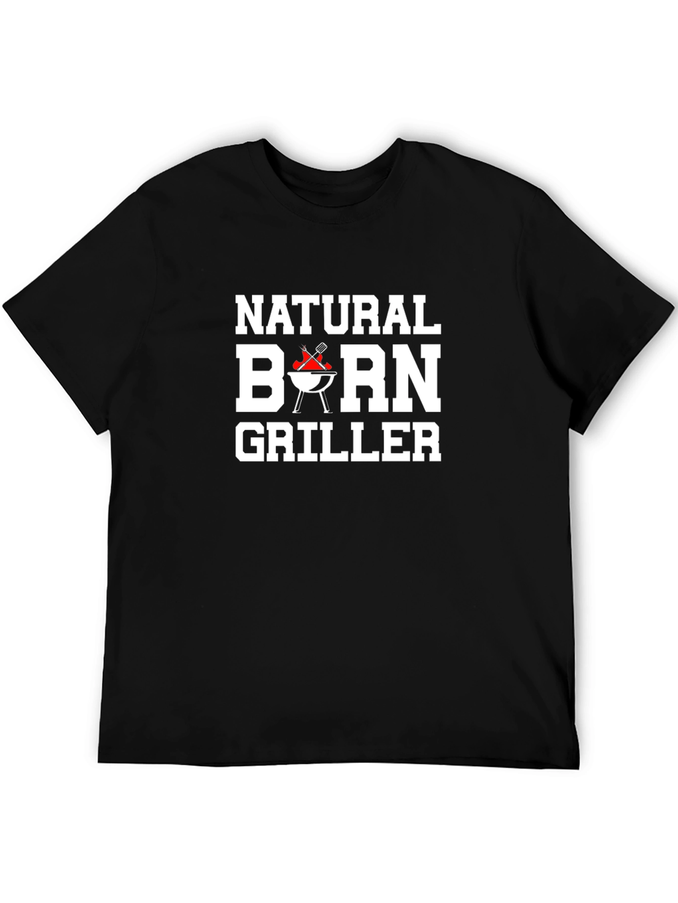 Natural Born Griller T-Shirt BBQ Gift