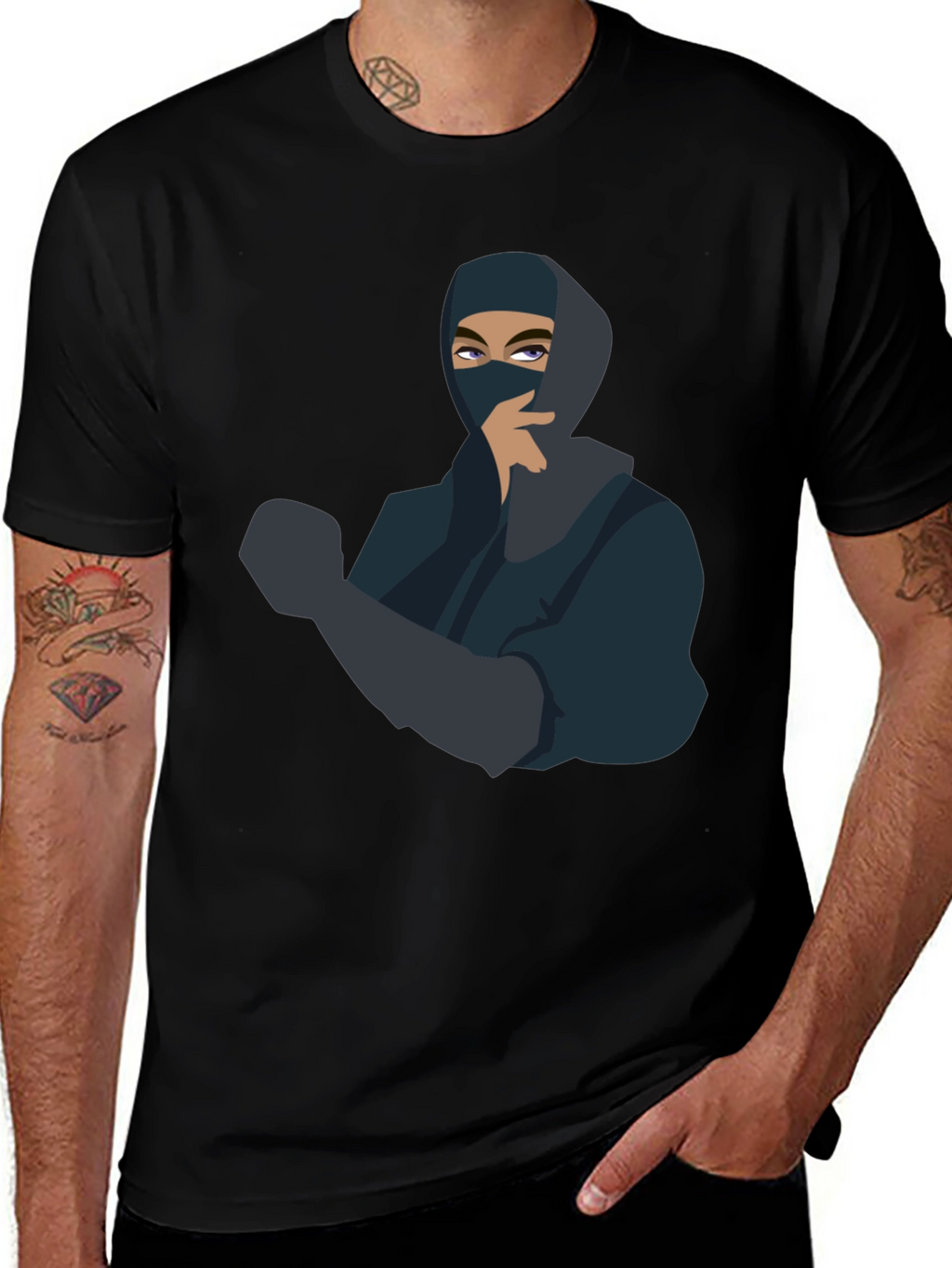 Ninja Graphic Tee - Urban Style