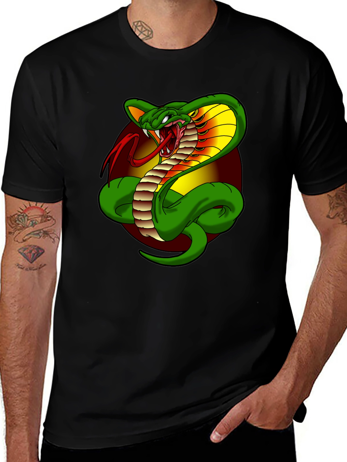 Cobra Graphic Tee - Mens Black T-Shirt
