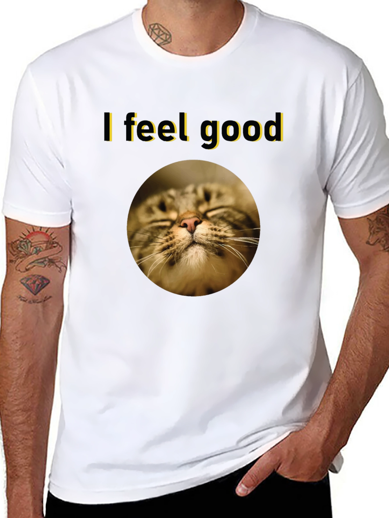 I Feel Good Cat T-Shirt