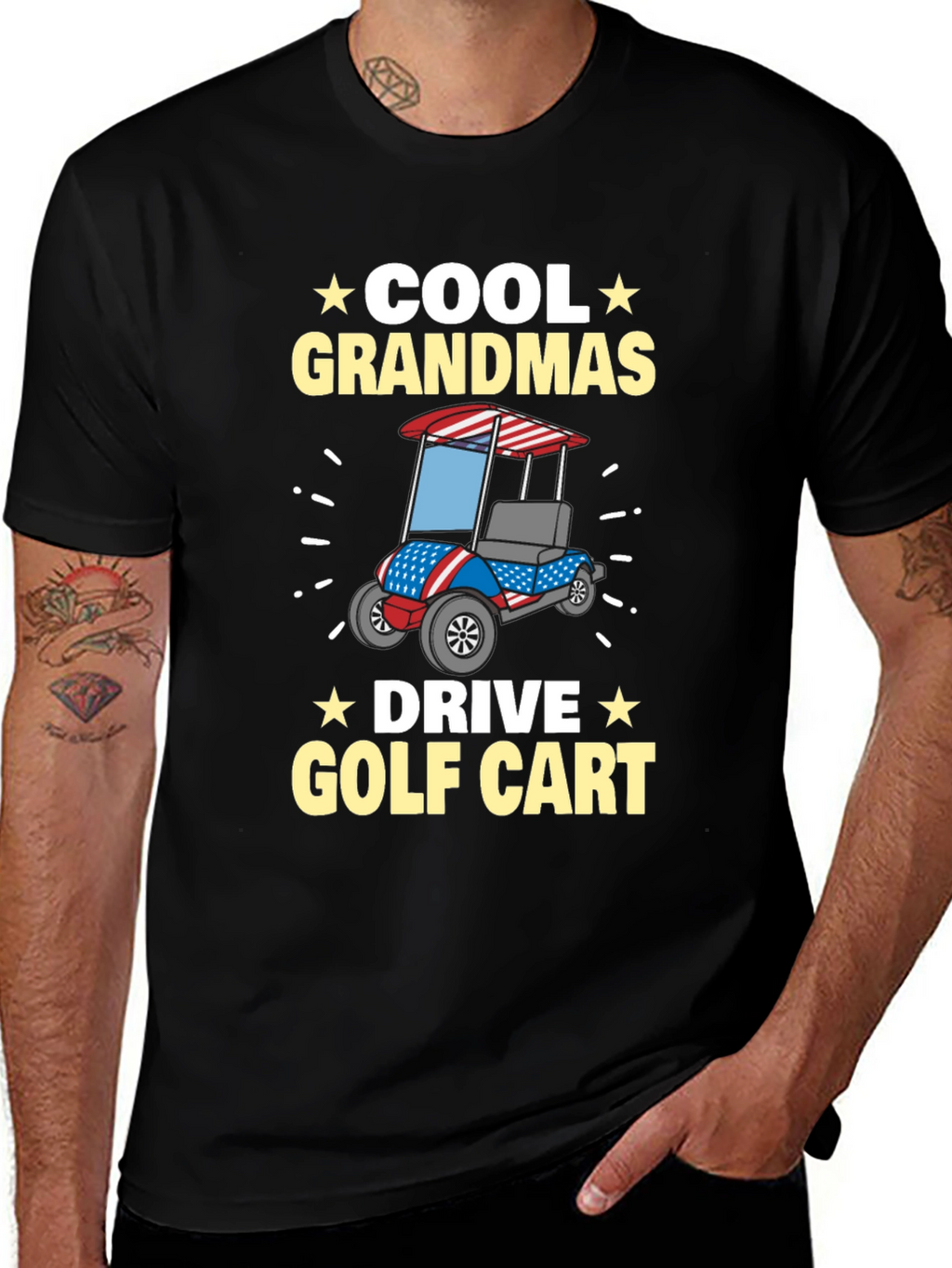 Cool Grandmas Drive Golf Cart T-Shirt