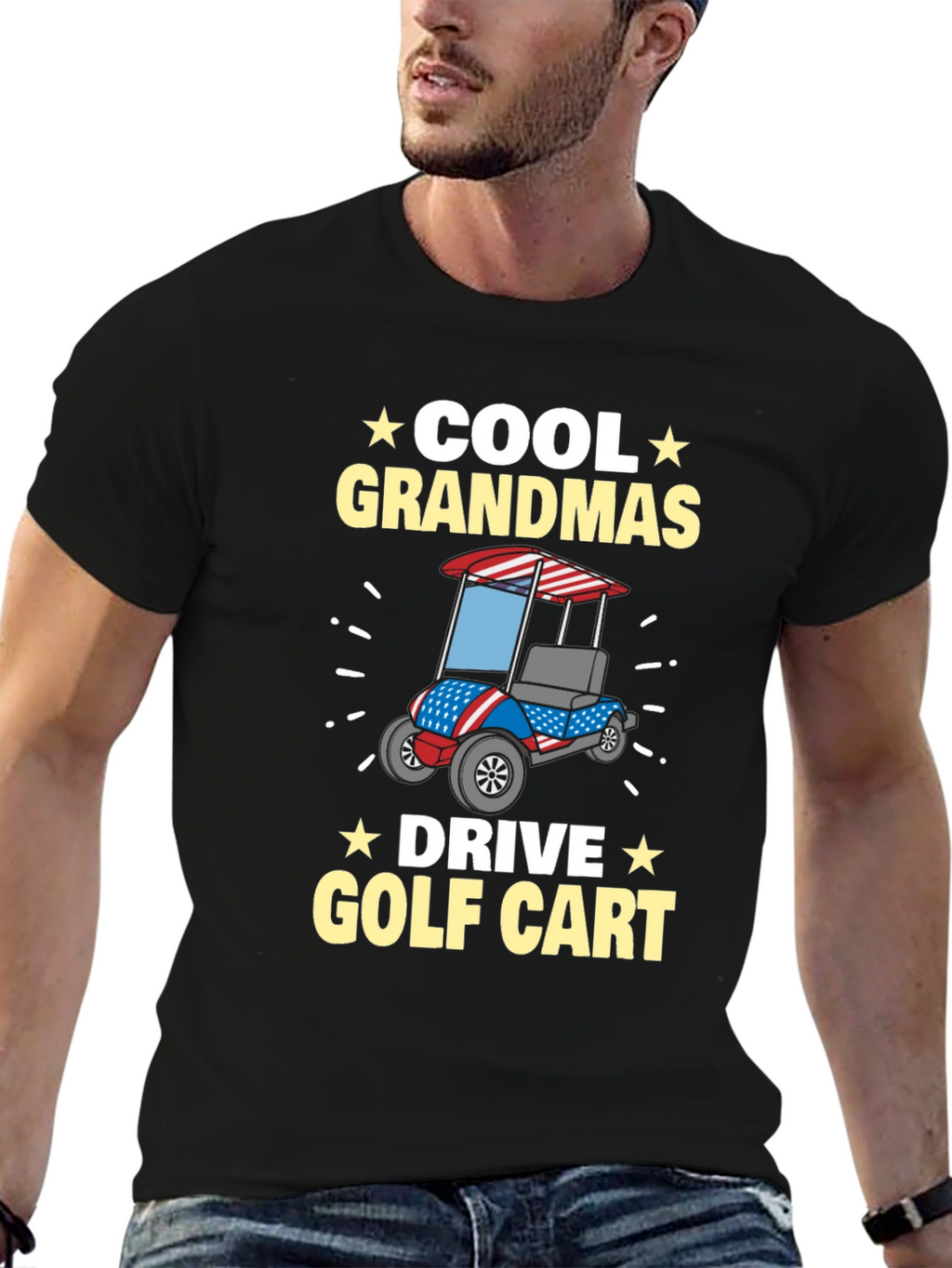 Cool Grandmas Drive Golf Cart T-Shirt