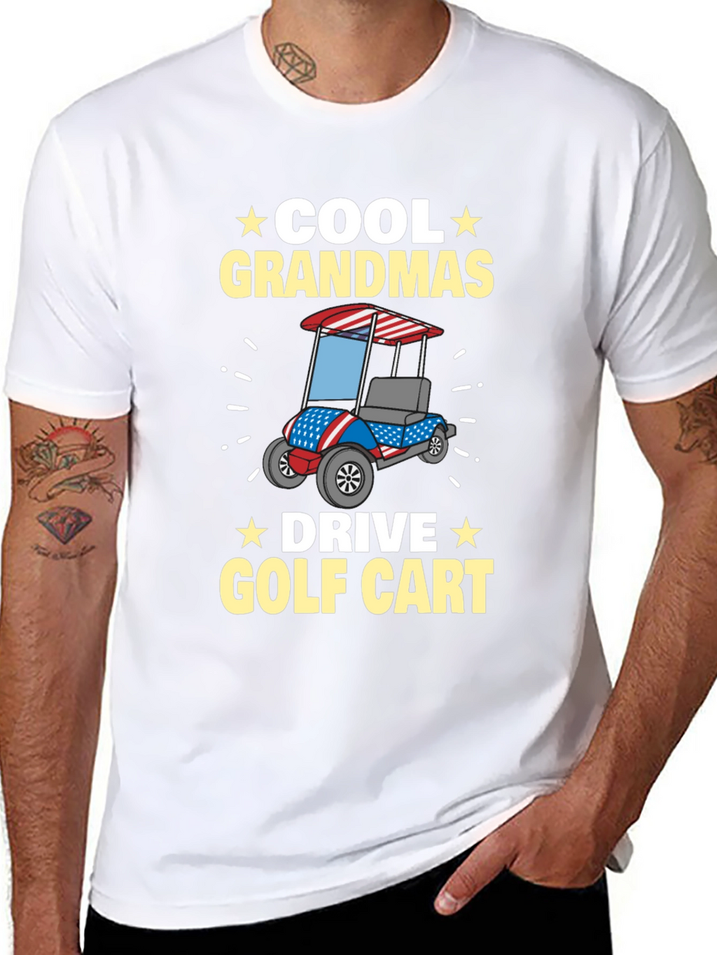 Cool Grandmas Drive Golf Cart T-Shirt