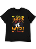 English Teacher Witch T-Shirt - Halloween